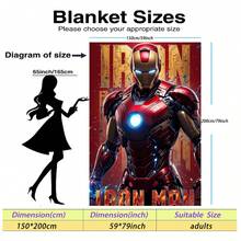 Marvel Đây là một chiếc chăn nỉ với chủ đề Người Sắt. Sự kết hợp màu sắc đỏ và vàng của bộ giáp, cùng với ánh sáng xanh trên ngực và lòng bàn tay, tạo nên cảm giác mạnh mẽ về công nghệ và hơi hướng cổ điển. Màu sắc của nhân vật nổi bật và dễ nhận biết, khiến chiếc chăn vừa đẹp mắt vừa thoải mái. Mềm mại và phù hợp để sử dụng vào mùa hè, nó có thể được dùng làm khăn phủ ghế sofa, chăn ngủ trưa hoặc vật trang trí giường. - Nhiều màu - Xem 15