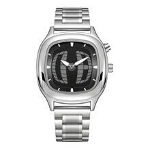 Relógio masculino OStark Modern Minimalist sem números | Movimento de quartzo preciso | Pulseira de liga metálica com fecho oculto | Cristal Hardlex | Resistência à água de 3 ATM - c - Ver 3