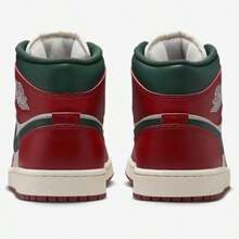 Nike Jordan AJ 1 Mid Men's Pure Platinum/Sail/Midnight Green  DQ8426-105 - 紅綠色 - 查看 3