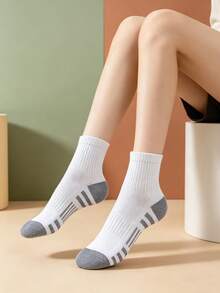 3/5/6/10/12/20 Pairs Men's Short Socks Spring/Summer Black & White Outdoor Sports Ankle Socks - Multicolor - View 10