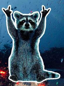 Hình dán trang trí ngoại thất xe hơi hình gấu trúc dễ thương, decal xe hơi PVC, bảo vệ chống trầy xước, phù hợp với mọi loại xe. - A - Xem 2