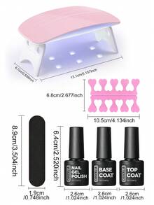 coscelia Kit de uñas de gel de colores vibrantes con lámpara UV LED, set de gel de uñas, esmalte de uñas de gel azul de verano, suministros profesionales para uñas, kit de uñas para principiantes - Multicolor - Ver 9