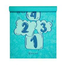 - Tapete de yoga para niños para yoga con impresiones divertidas tiempo de juego para bebés niños pequeños activos y tranquilos 60 pulgadas de largo x 24 pulgadas de ancho x 3 mm de grosor - Rayuela - Ver 2