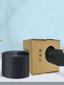 200pcs/Pack Thickened Plastic Garbage Bags, Household Handled Large Roll Trash Bags, Thick Vest-Style Plastic Bags, Cardboard Box Dispenser - Multicolor - View 11