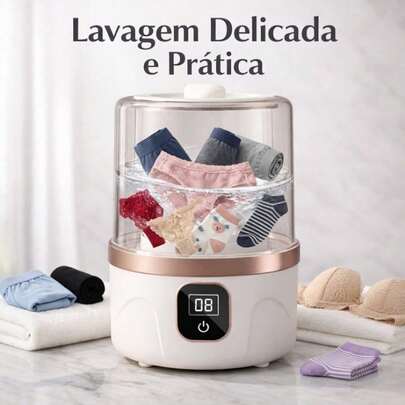 Máquina de Lavar Portátil 1000ml USB Mini Lavadora para Roupas Íntimas Meias Delicadas
