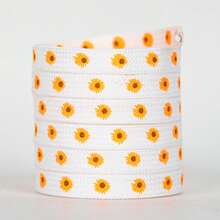 1 Pair Multicolor Small Daisy Cute Polyester Shoelaces, Suitable For Home Use - Orange Daisies - View 17