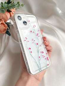 ピンクの花柄耐衝撃スマホケース（女性用）、Apple、、、Huawei対応、全面保護TPUソフトエッジ、かわいい花柄デザイン、衝撃吸収保護カバー - マルチカラー - チェックする 4
