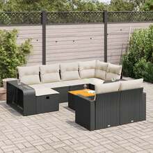vidaXL Ensembles de table et chaises d'extérieur - Noir - Voir 1
