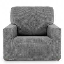 Kiva Universal And Versatile 1-Seater Sofa Cover, Various Colors Available – Easy-To-Fit Protective Sofa Cover For Backrest, Seat And Arms - 深灰尤利西斯2 - 查看 3