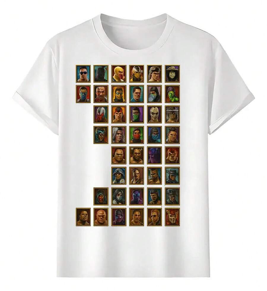 Tshirt Muscle Freaks Personajes Estilo - Blanco - Ver 1