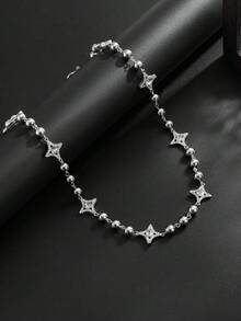 1 chiếc dây xích quần nam hình ngôi sao bốn cánh đính đá CCB phong cách Hip Hop, phù hợp cho các bữa tiệc Rock, Punk, chụp ảnh đường phố, mặc hàng ngày, hẹn hò đôi, quà tặng trang sức đa năng cho nam giới trong các dịp lễ. - Chuỗi quần - Xem 11