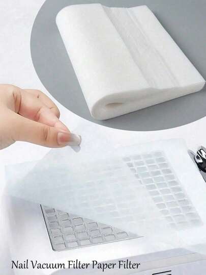 Bộ 200 miếng lọc bụi móng tay, giấy lọc bụi dùng một lần, miếng lót móng tay chống bụi, giấy lọc thay thế.