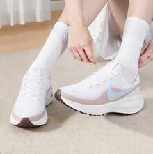 Nike REVOLUTION 8 Women's Comfortable Lightweight Cushioned Low-Top Running Shoes - White/Blue/Pink Purple - View 2