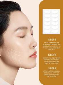 Cinta facial de silicona invisible sin olor para levantar y reafirmar, portátil, contorno instantáneo en forma de V, adecuada para maquillaje de cosplay y belleza diaria - Multicolor - Ver 3