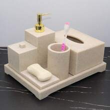 Accesorios de baño > Jabonera, Soporte de jabón, Jabonera de mármol artificial, Jabonera de lujo creativa de hotel, Jabonera perfumada, Plato de jabón, Soporte de jabón - Jabonera - Ver 6
