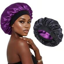 AliLeader Reversible Satin Bonnet For Sleeping Double Layer Satin Bonnet Adjustable Bonnets For Silk Bonnet Hair Bonnet - Multicolor - View 13