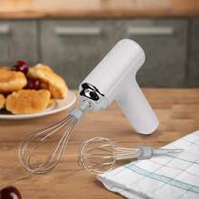 1pc Portable Electric Handheld Mixer And Beater - USB Rechargeable, Wireless, Compact, Lightweight, Easy To Use Hand Mixer Suitable For Baking Cakes, Cookies, Muffins - Ideal For Bakers And Professionals - Multicolor - View 8