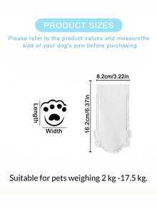 Disposable Dog Boots For Paw Protection, Pet Shoes With Adjustable Self-Adhesive Bandage, Suitable For Outdoor And Indoor Walking, Essential For Rainy And Muddy Outdoor Activities, Keep Paws Dry, Perfect Choice For Pet Travel - Multicolor - View 9