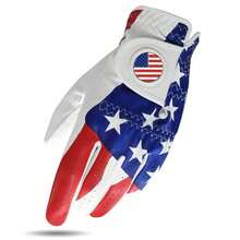1 Pair Men's Golf Gloves, Fits Left Or Right Hand, Real Leather Material, Strong All-Weather Grip, Soft & Breathable, Elastic - Multicolor - View 16