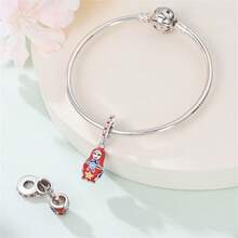 1 Mặt dây chuyền bạc 925 tự làm độc đáo, có thể mở và đóng, dùng để tự làm vòng tay và dây chuyền, quà tặng sinh nhật, ngày lễ, kỳ nghỉ, tiệc tùng. - Nhiều màu - Xem 4