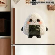 1Pc Cute Sushi Patterned Refrigerator Sticker, A Fun Gift For Food Lovers, With 9 Styles To Choose From, Suitable For Decorating Refrigerators, Mailboxes, Door Frames, And Furniture. It Features Japanese Cartoon Design, Perfect Father's Day Gift, Children's Day Gift - Sushi - View 16
