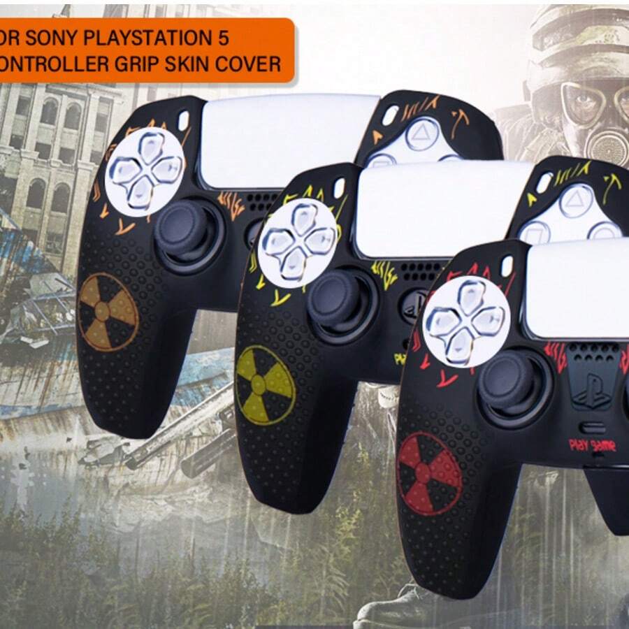 Ốp bảo vệ tay cầm chơi game chủ đề Robot, chất liệu silicon mềm, phù hợp với bàn di chuột. - Xem 1