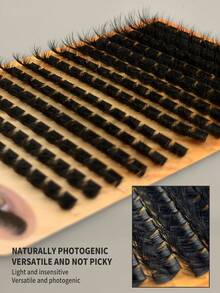 168 sợi, kiểu dáng dày dặn, mi giả 3D, tinh tế và nhẹ, dài 8-16mm, tự nhiên và dày dặn. Có thể tùy chỉnh theo yêu cầu. Que giữ mi mềm mại và mảnh, dễ sử dụng tại nhà. Thích hợp làm quà tặng cho phụ nữ và các bạn gái. - D - Xem 6