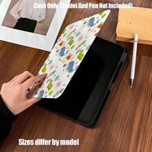 Ốp bảo vệ máy tính bảng kiểu sách hình thú cưng hoạt hình đại dương dễ thương, có khe cắm bút. Ốp bảo vệ máy tính bảng mềm mại và dễ thương kiểu sách hình thú cưng hoạt hình đại dương, có khe cắm bút, chức năng tự động bật/tắt màn hình thông minh, chức năng giá đỡ ổn định, bảo vệ toàn diện và các đường cắt chính xác. Tương thích với iPad Mini 4/5/6, 9.7/10.2/10.5/10.9/11/12.9/13 inch, Pro/Air 4/5/6/7, thế hệ thứ 10/11, Galaxy Tab A7Lite/A8/A9/A9Plus/S6Lite/S7/S8/S9/S10/S11/FE/Plus Series. - Nhiều màu - Xem 5