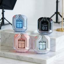 新款无线迷你耳塞，带LED电量数字显示，TWS真无线立体声蓝牙耳机，5.3 - 查看 5