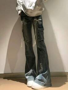 Women Jeans - Màu xanh lam - Xem 4