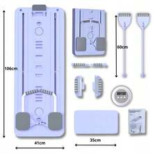 Składana deska do pilatesu – Twój domowy trener równowagi i stabilizacji Kompaktowe urządzenie, które daje ogromne możliwości ćwiczeń. - 紫色 - 查看 9