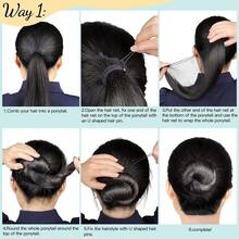 Set Jaring Rambut Hitam Tak Terlihat, Jaring Rambut Halus Tak Terlihat, Hiasan Kepala Pramugari, Jaring Penutup Sanggul, Aksesori Rambut Tari Profesional - View 6