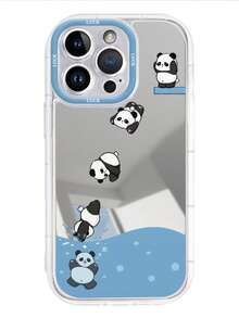 1个潜水冠军熊猫镜面手机壳，1.5毫米PC硬壳，二合一全包气囊防摔，创意穿孔高光镜头环，日常送礼佳品，适用于 17/17Pro/AIR/17PROMAX/16E、17E/16/16Pro/16PLUS/16PROMAX/15/11/12/13/14/15Pro/14Pro/13Pro/12Pro/11Pro/15PROMAX/14PROMAX/13PROMAX/12PROMAX/11PROMAX - 彩色 - 查看 2