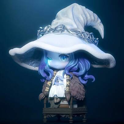 1 pieza Figura coleccionable en miniatura de Lanni de Elden Ring, decoración coleccionable del juego