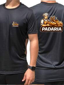 T-Shirt For Bakery Uniform/Confectionery, Polyester - Black - View 2
