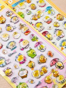彩色 3D 環氧樹脂貼紙－可愛動物－防水、可重複使用、可重新定位、自黏式、高品質樹脂－非常適合裝飾智慧型手機、手機殼、筆記型電腦、桌面、平板電腦、文具、筆記本、日記本、計畫本、剪貼簿、馬克杯、水瓶、冰箱、禮物包裝、DIY 裝飾 - 多色[款式/包裝隨機] - 查看 4