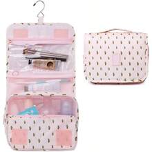 Narwey - Neceser de viaje para mujer bolsa de viaje para artículos de cambiador organizador de maquillaje bolsas de maquillaje para niñas Cactus 1 Count Pack of 1 Estampado - Cactus - Ver 3