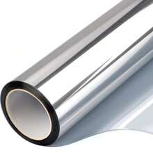 1 Cuộn phim dán cửa sổ mờ một chiều, kích thước 50*500cm, chất liệu PET, màu xám bạc, trong suốt bên ngoài, mờ đục bên trong, thích hợp cho nhà ở, phòng ngủ, văn phòng. - Màng năng lượng mặt trời - Xem 25