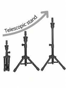 Chân đế ba chân điều chỉnh được 25 inch, giá đỡ đầu ma-nơ-canh để tập làm tóc giả và dùng làm đầu ma-nơ-canh (Không bao gồm đầu ma-nơ-canh) - Xem 6