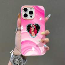 Corazón rosa estilo arte pop de .funda de teléfono Fundas compatibles con ,Apple,VIVO,OPPO,,, y Honor.Fabricadas en silicona TPU,ofrecen protección contra golpes y caídas. - Rosa - Ver 1
