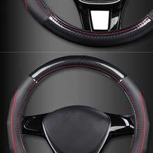 Massaging Car Steering Wheel Cover, Sporty & Comfortable Design, With Inner Ring Steering Wheel Sleeve, O-Shape And D-Shape Options, Fits Many Car Models, Auto Interior Accessory - Multicolor - View 4