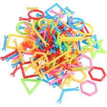 100/200/300 peças Conjunto de Blocos de Construção de Varinha Mágica - Brinquedo Educativo de Construção para Crianças, Promove Desenvolvimento Sensorial e Cognitivo, Inspira a Imaginação, Conjunto de Engenharia, Múltiplas Cores e Formas, Presente Ideal de Aniversário e Festa - Multicolorido - Visão 2