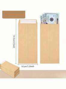 20pcs Cash Envelope Organizer Set With Budget Tracking Money Management Design Perfect For Banknotes Coins Gift Cards Vouchers Tickets Currency Storage Holder Pouch - Khaki - View 8