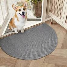 Modern Pineapple Pattern Non-Slip Doormat - Quick Dry, Durable, Rectangular Carpet Suitable For Entryway And Bathroom, Thick Polyester Blend, PVC Backing, Stain Resistant, Gray, Bathroom Mat - A - View 11