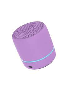 Lithium Battery LED Breathing Light Portable Mini Speaker - Purple - View 12