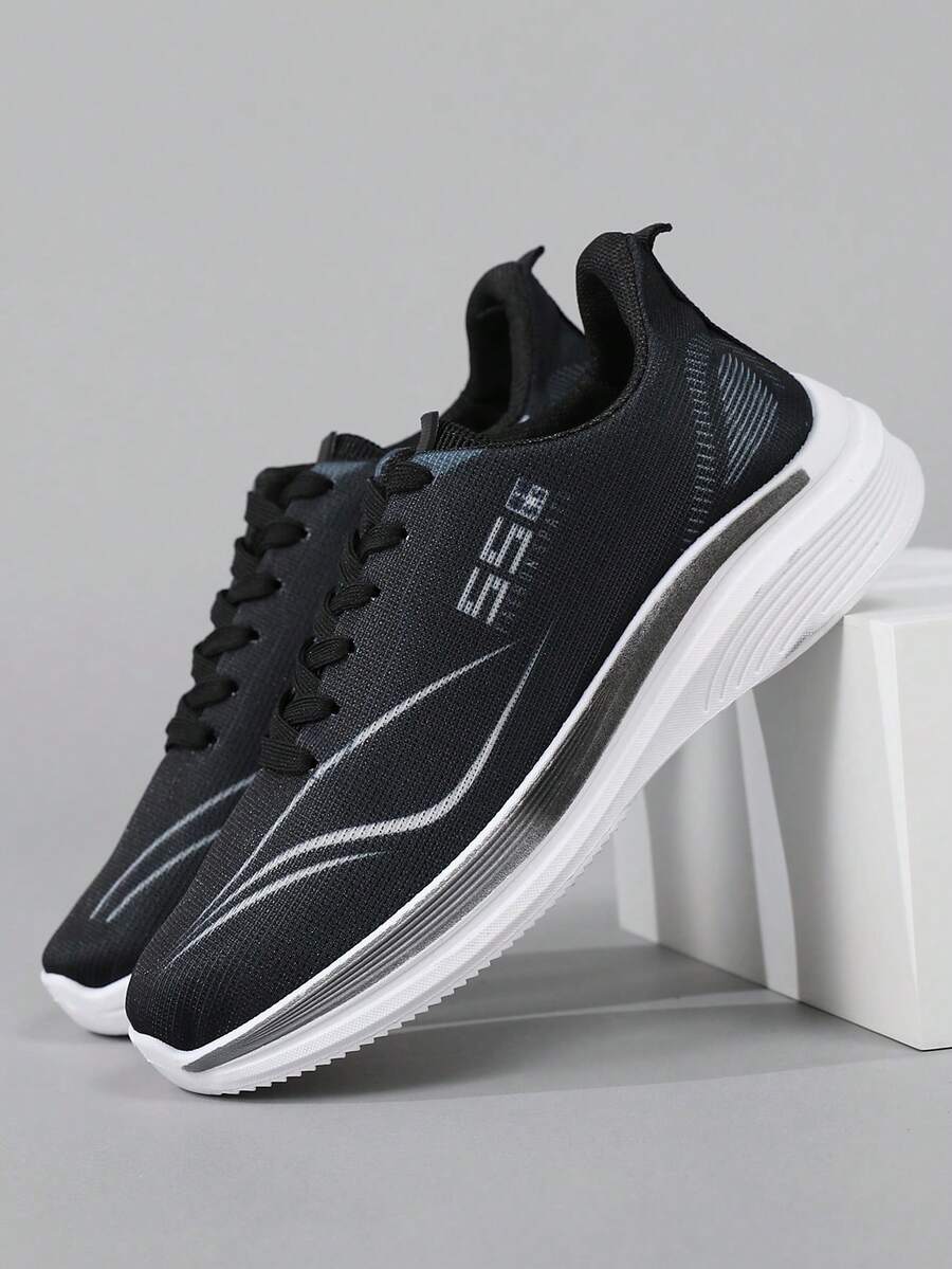 Giày thể thao nam mùa thu mới, giày tennis unisex, giày thể thao thường ngày cho nam. - màu đen - Xem 1