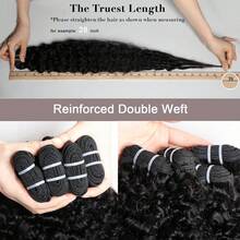 BINF Ciocche e chiusure per capelli umani - Natural Black - Visualizzare 12