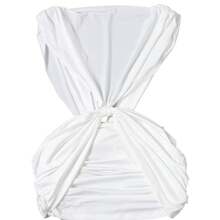 Women Short Dresses - White - View 8