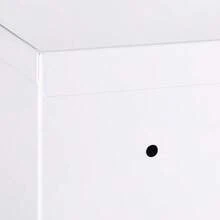 Wall-Mounted Apothecary Cabinet With Lock And 2 Keys, Made Of White Steel, 40x15x53.5 Cm, For Bathroom And Kitchen. - 白色 - 查看 4