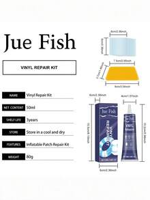 充气修补套装，防水密封自粘修补片，适用于充气水上漂浮设备 - A - 查看 2
